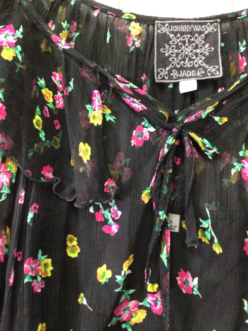 Johnny Was Blouse silk Size 1X