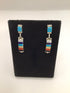 Artisans Silver Drop Inlay Earrings