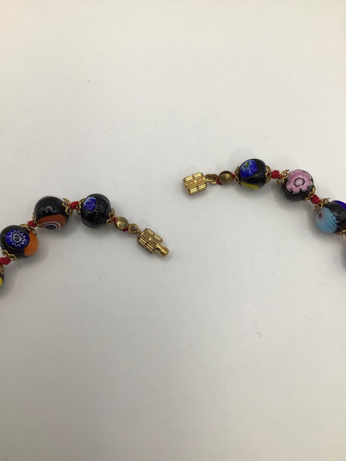 Vintage Murano Glass Millefiore Necklace