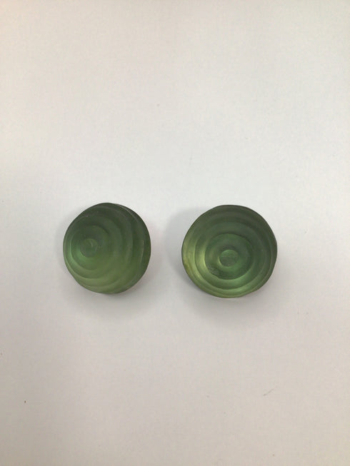 Alexis Bittar Carved Lucite Vintage Earrings