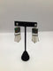 Agate Inlay Stering Earrings