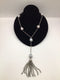Baroque Black Pearl Station Y Necklace