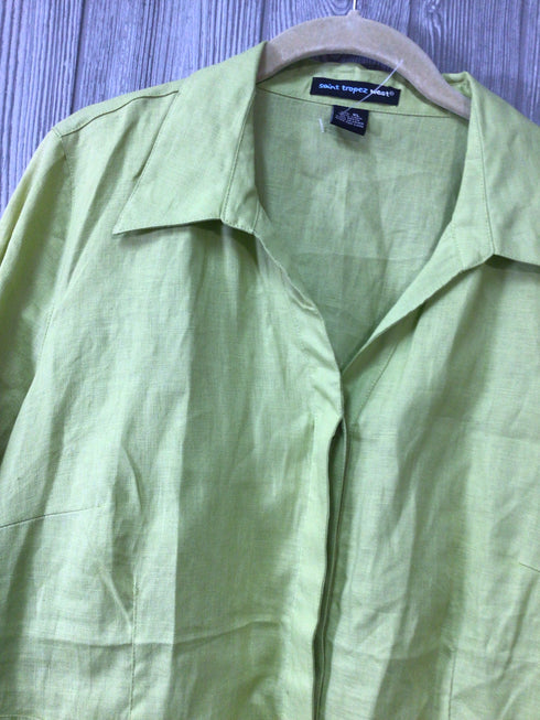 Saint Tropez West Linen Top Size X-Large New