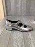 J Crew Mary Jane Pumps Double buckle Size 8.5 Metallic New