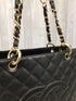 Chanel Grand Shopping Tote Quilted Caviar Leather Vintage GST