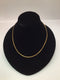 14k Gold Serpentine Necklace 17"