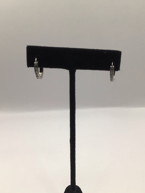 Sterling crystal Hoop Earrings