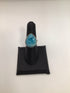 Silver Teardrop Larimar Ring sz 7
