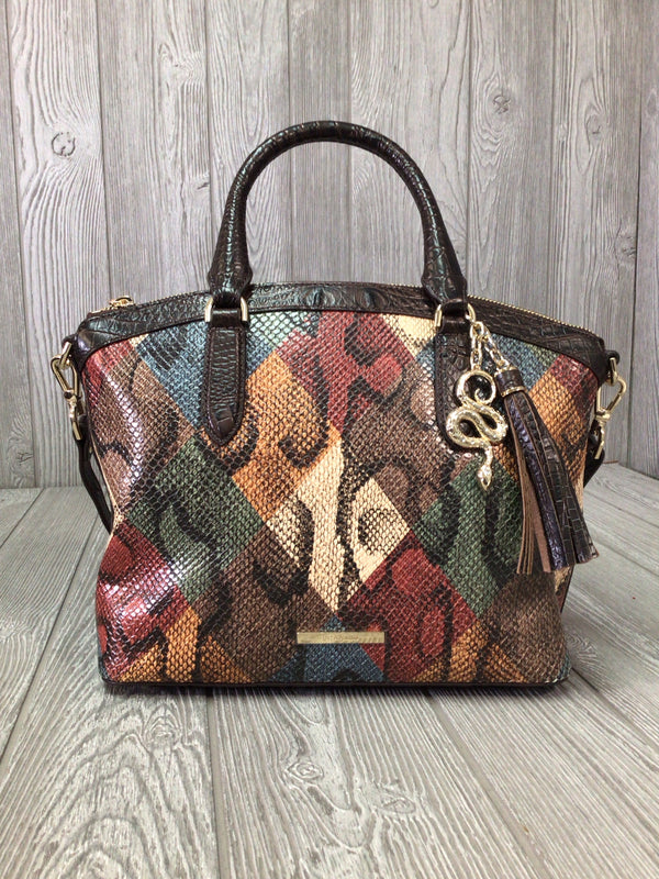 Brahmin Duxbury Satchel Multi Kensington Leather New