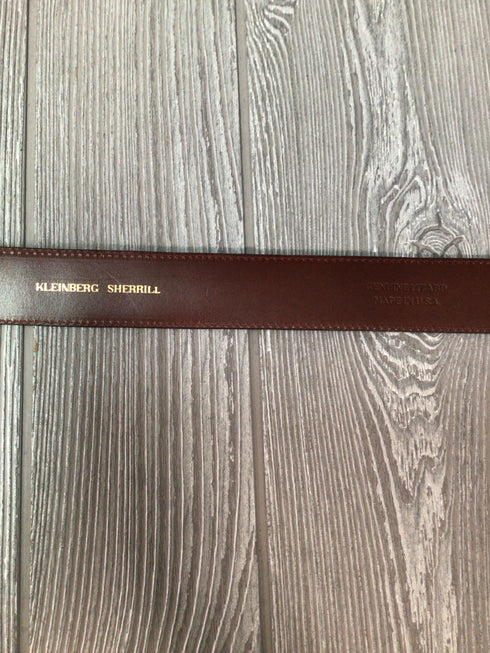 Kleinberg Sherrill Brown Llizard Belt Size Mwsium