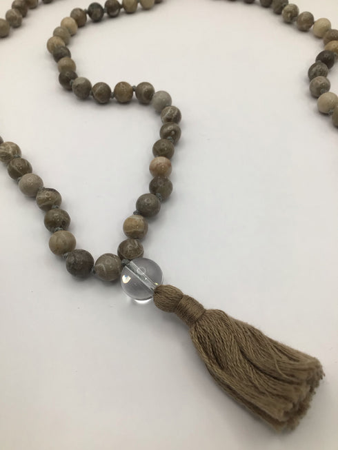 Taupe Agate Necklace