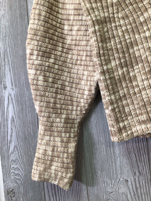 Mara Hoffman V-neck Puff Sleeve Cotton Sweater Size X-Small