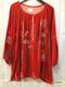 Johnny Was Biya Velvet Top Size X-Large