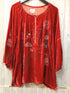 Johnny Was Biya Velvet Top Size X-Large