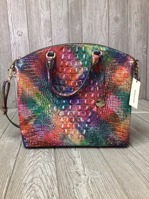 Brahmin Large Duxbury Satchel Argyle Melbourne Leather Purse pre-owned
