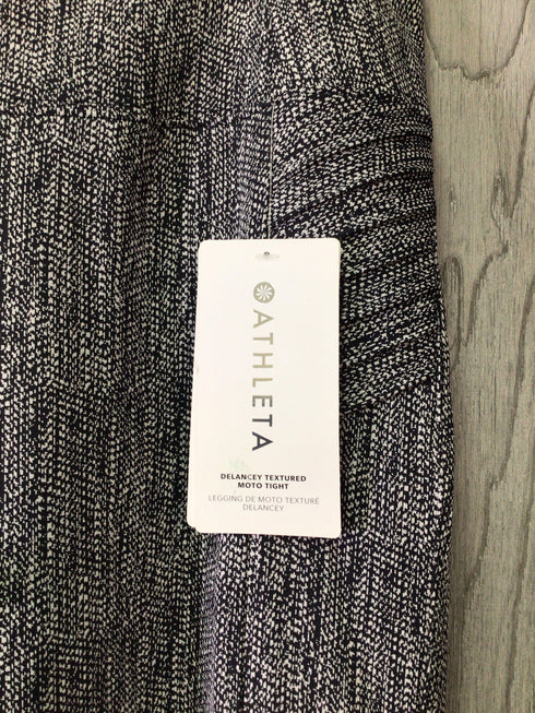 Athleta Delancey Textured Moto Tight leggings Size X-Large-Tal New