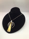 RLM Studio Silver & Brass Pendant Necklace Hammered