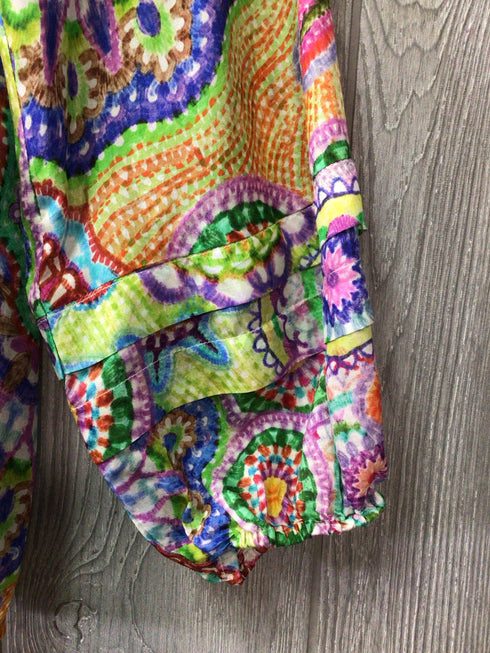 Johnny Was Blouse Silk Size X-Small