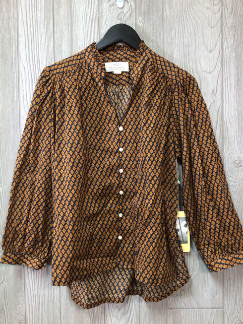 Trovata Birds of Paradise Quincy Clover Blouse Size Small New