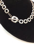 Tiffany & Co. Silver square cushion Link Necklace Estate Pre-owned
