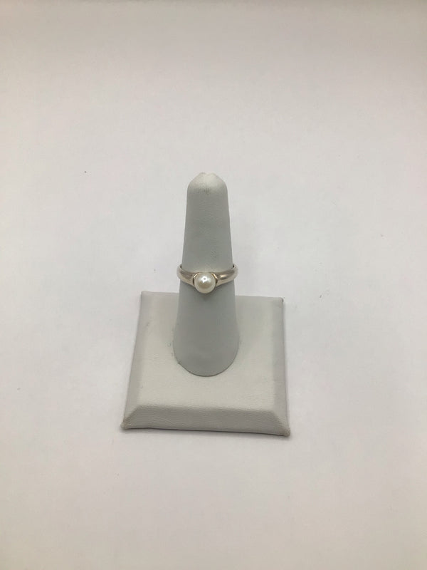 Pearl Ring Sterling sz 7