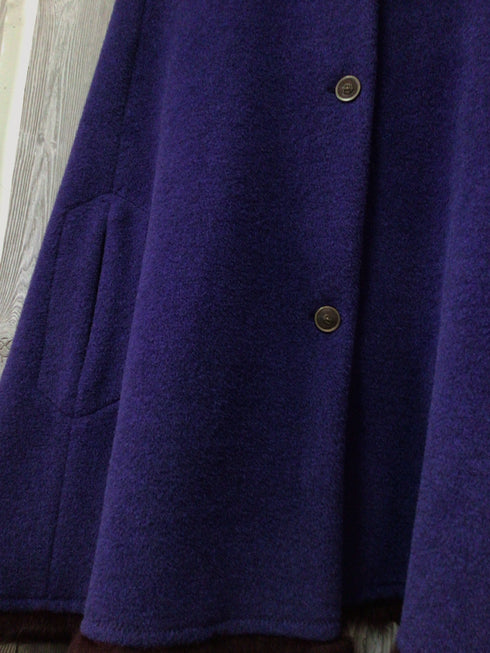Marie Dooley Signature Cape Fur Trim Size Large Handmade