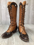 D.W. Frommer II Packer Cowboy Boots Handmade Rare Vintage Women's Size 8