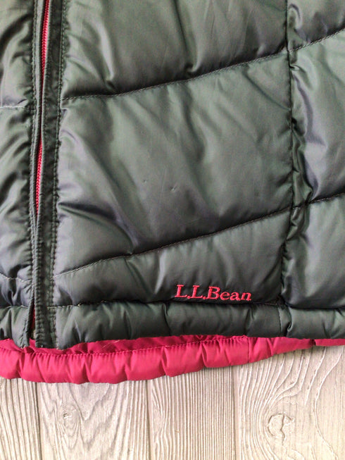 LL Bean Down Puffer Jacket Size Small Reversible