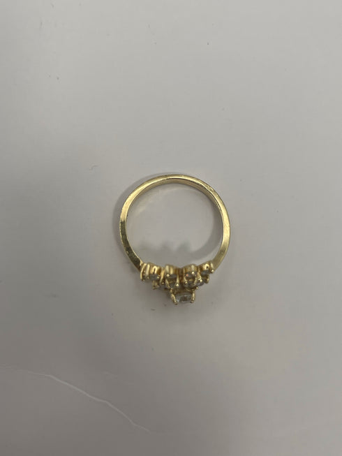 14k Gold Diamond Vintage Ring