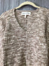 Mara Hoffman V-neck Puff Sleeve Cotton Sweater Size X-Small