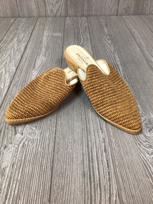 Clorinda Antinori Raffia Mules Size 40