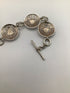 TJH Silver Triskele Link Bracelet Silver Toggle Irish