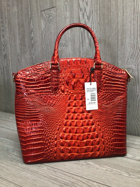 Brahmin Red Satchel Leather New Purse