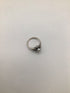 Silver Pearl + marcasite Ring sz 7.25