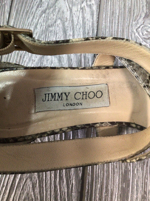 Jimmy Choo Snake wedge Sandals Size 10-41