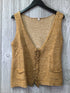 Margaret O'Leary Linen Knit Vest Size Large
