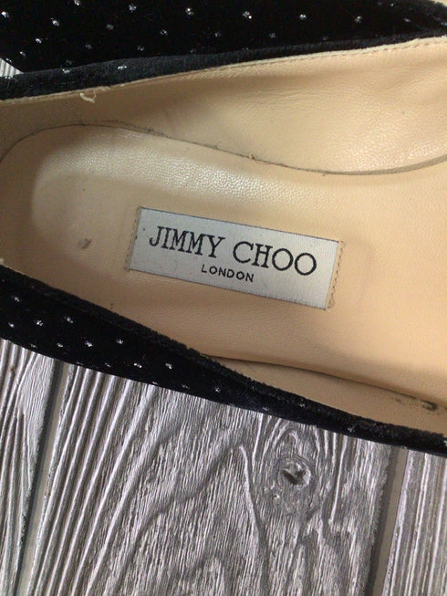 Jimmy Choo Velvet Flats Size 39.5
