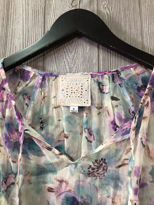 Johnny Was Jade Top Silk Size X-Large Set