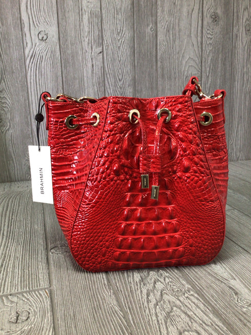 Brahmin Melinda Carnation Melbourne Bucket New Pre-owned
