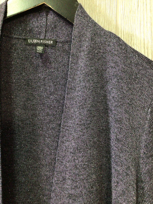 Eileen Fisher Metallic Cardigan Size Medium