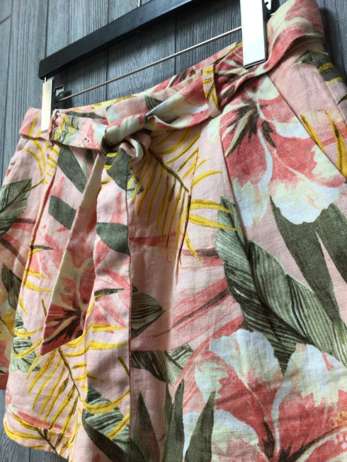Joie Linen Shorts with Belt Size 4