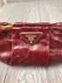 Prada Vitello Shine Leather Pouch Amaranto 1N1422 Pre-owned