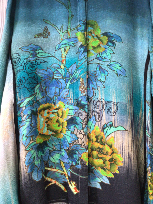 Citron Blouse Tummy Tuck Size 1X