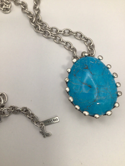 Johnny Was Turquoise Pendant Necklace