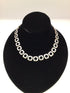 Tiffany & Co. Silver square cushion Link Necklace Estate Pre-owned