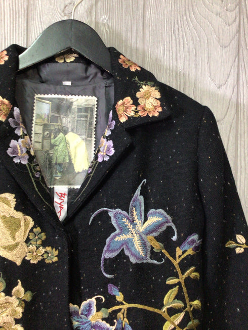 Biya Embroidered Coat Size Medium
