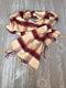 Tan Plaid Cashmere Scarf