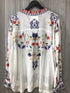 Johnny Was Biya Mariposa Silk Top Size Medium New