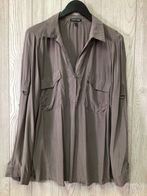 Eileen Fisher Silk Shirt Size Medium