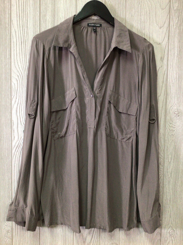 Eileen Fisher Silk Shirt Size Medium